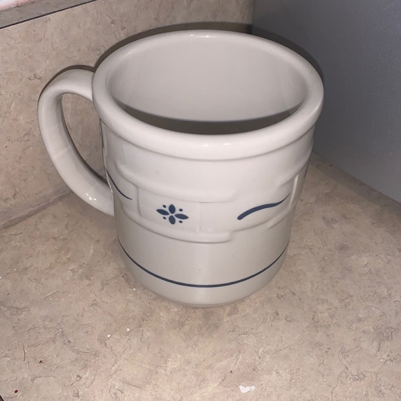 Longaberger Mug, coffee/ tea, Traditional Blue Ivory - Picture 1 of 5